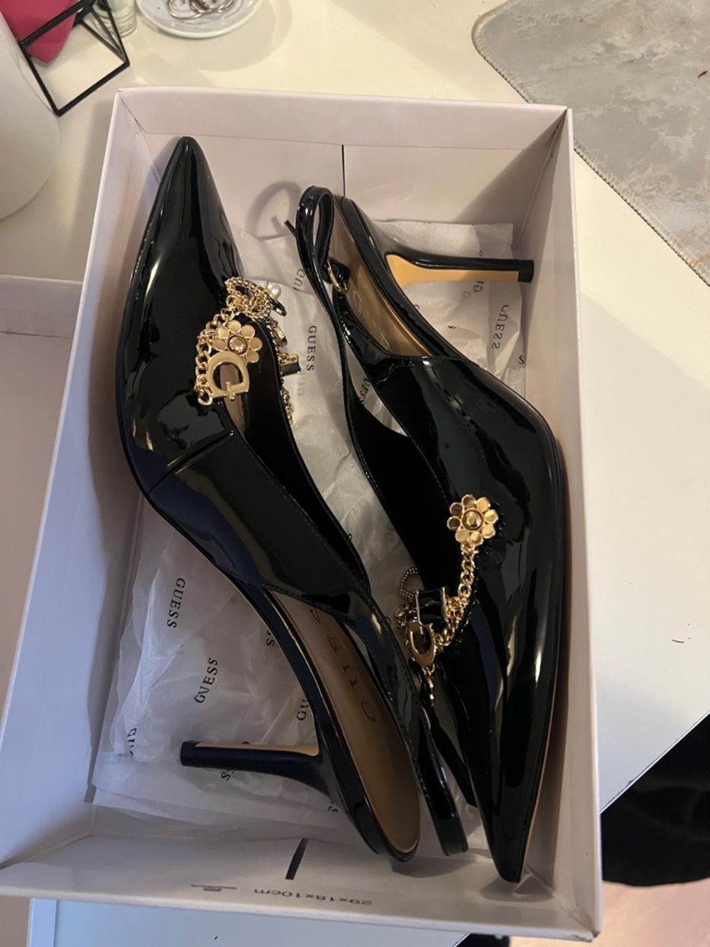 Guess Naska Slingback Charm Heels - Picture 4 of 4